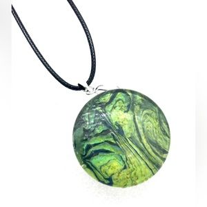 Statement Snap pendant with handmade 30mm snap SJ30 simple round StyleDot